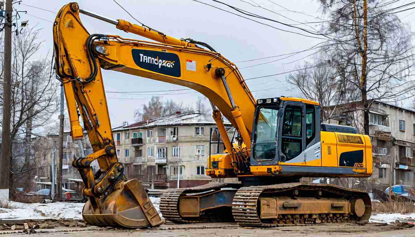 аренда гусеничного экскаватора с гидромолотом в москве 