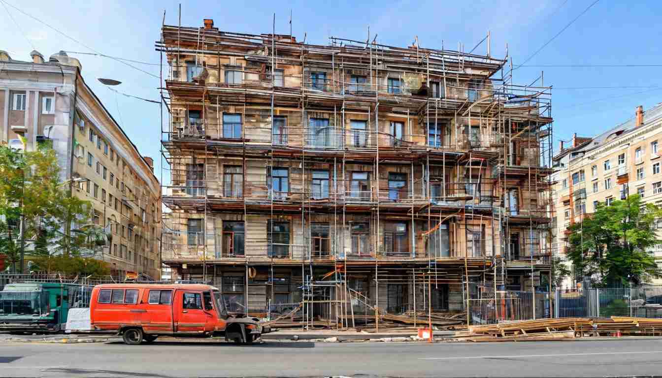 Санкт-Петербург: Аренда строительных лесов для реставрации и новостроек без лишних затрат