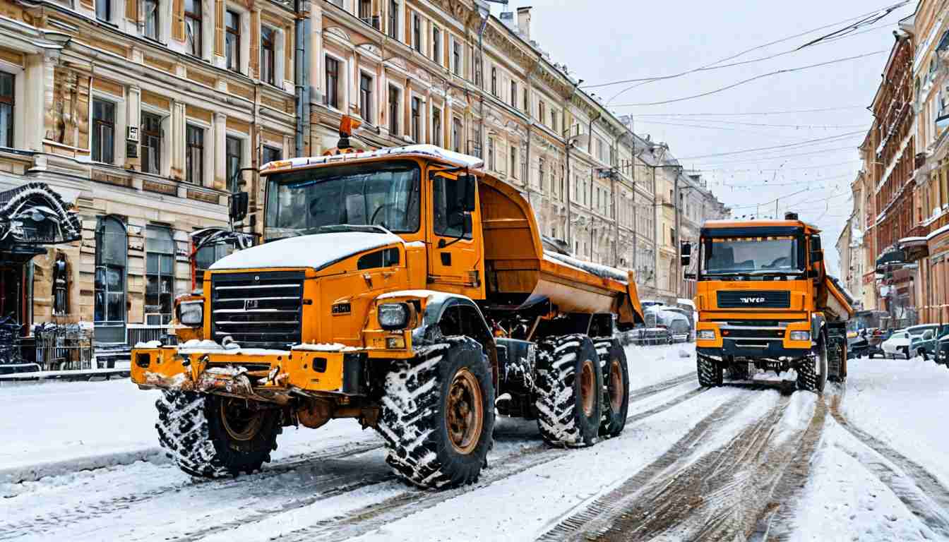 Снежные кулуары Петербурга: как аренда снегоуборочной техники спасает городские ландшафты