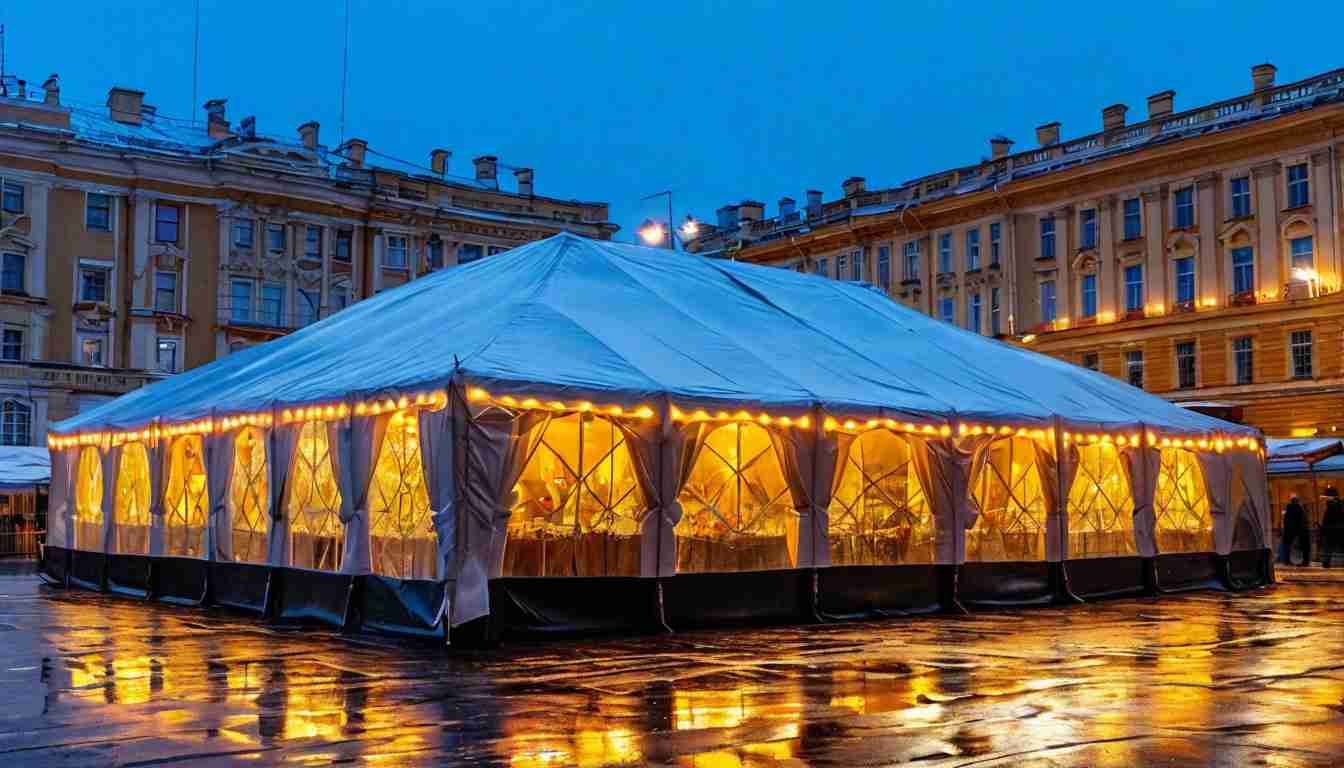 Аренда шатров в Санкт-Петербурге: как превратить дождь, снег и белые ночи в идеальное мероприятие