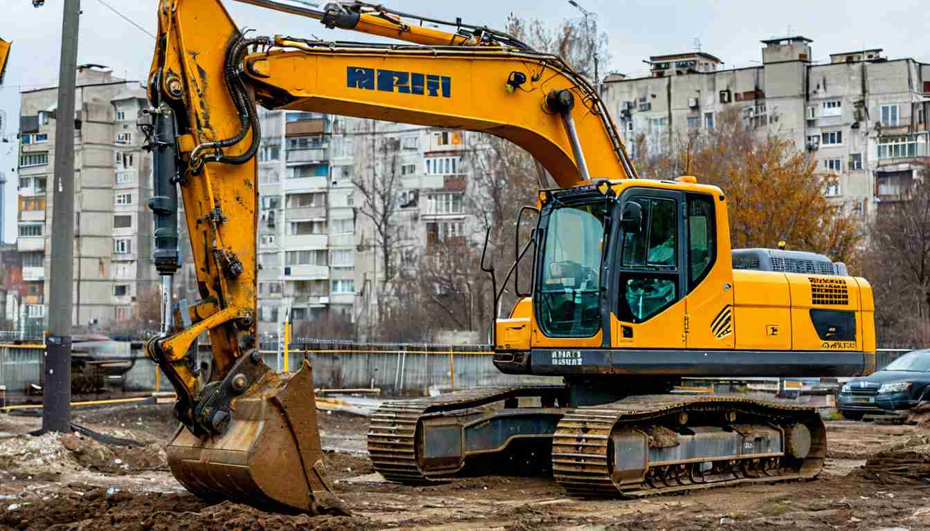 Экскаватор с гидробуром в Москве: всесезонное решение для сложных земляных работ