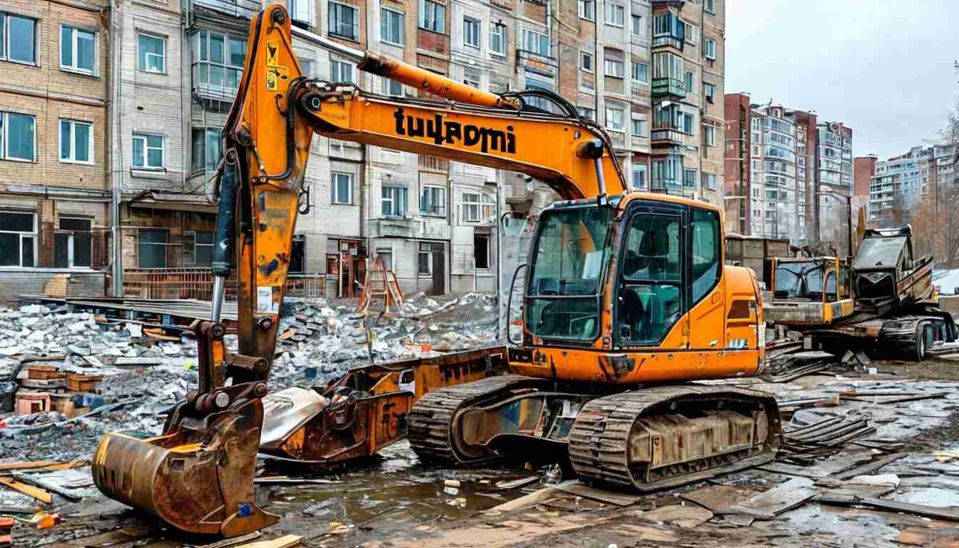 Аренда бобкэта с гидромолотом в Москве: как оптимизировать стройку и снос в условиях мегаполиса